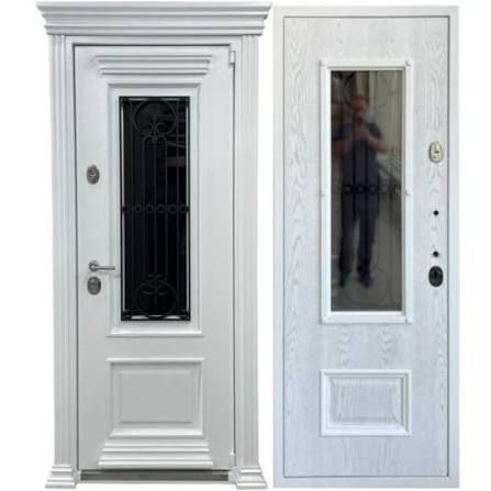 Входная дверь с металлическим штампом и стеклопакетом - частное объявление в Новороссийск