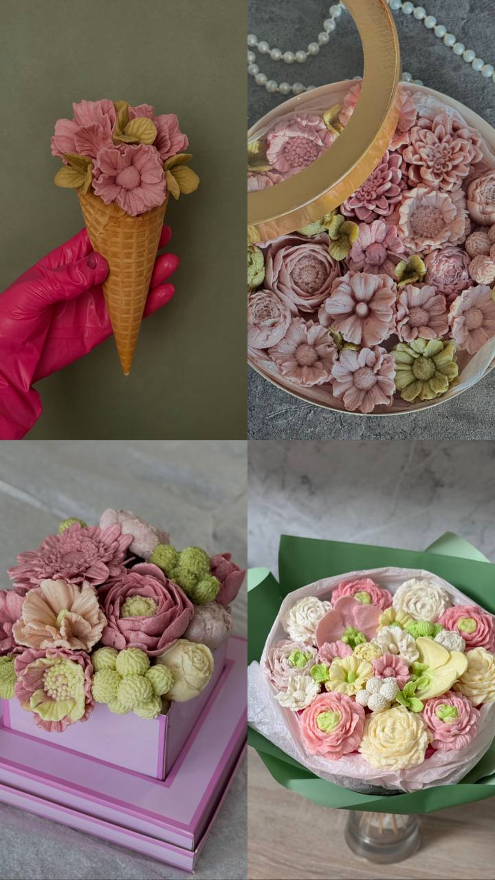 Зефирные-суфле букетики ко Дню матери - Хобби и отдых в Новороссийск