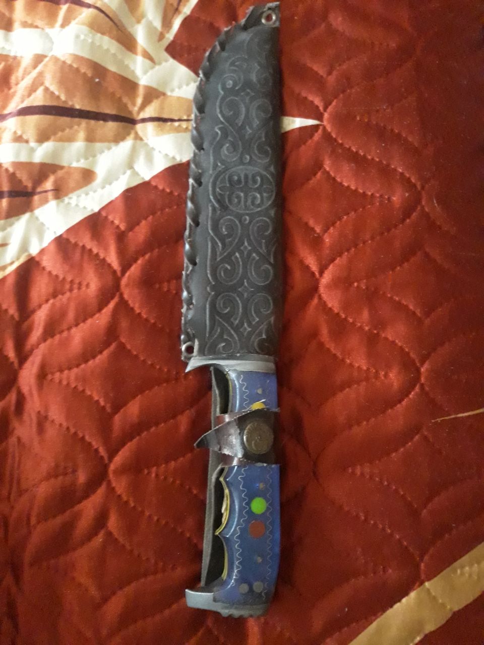 Нож для охоты и рыбалки из дамасской стали - частное объявление в Омск
