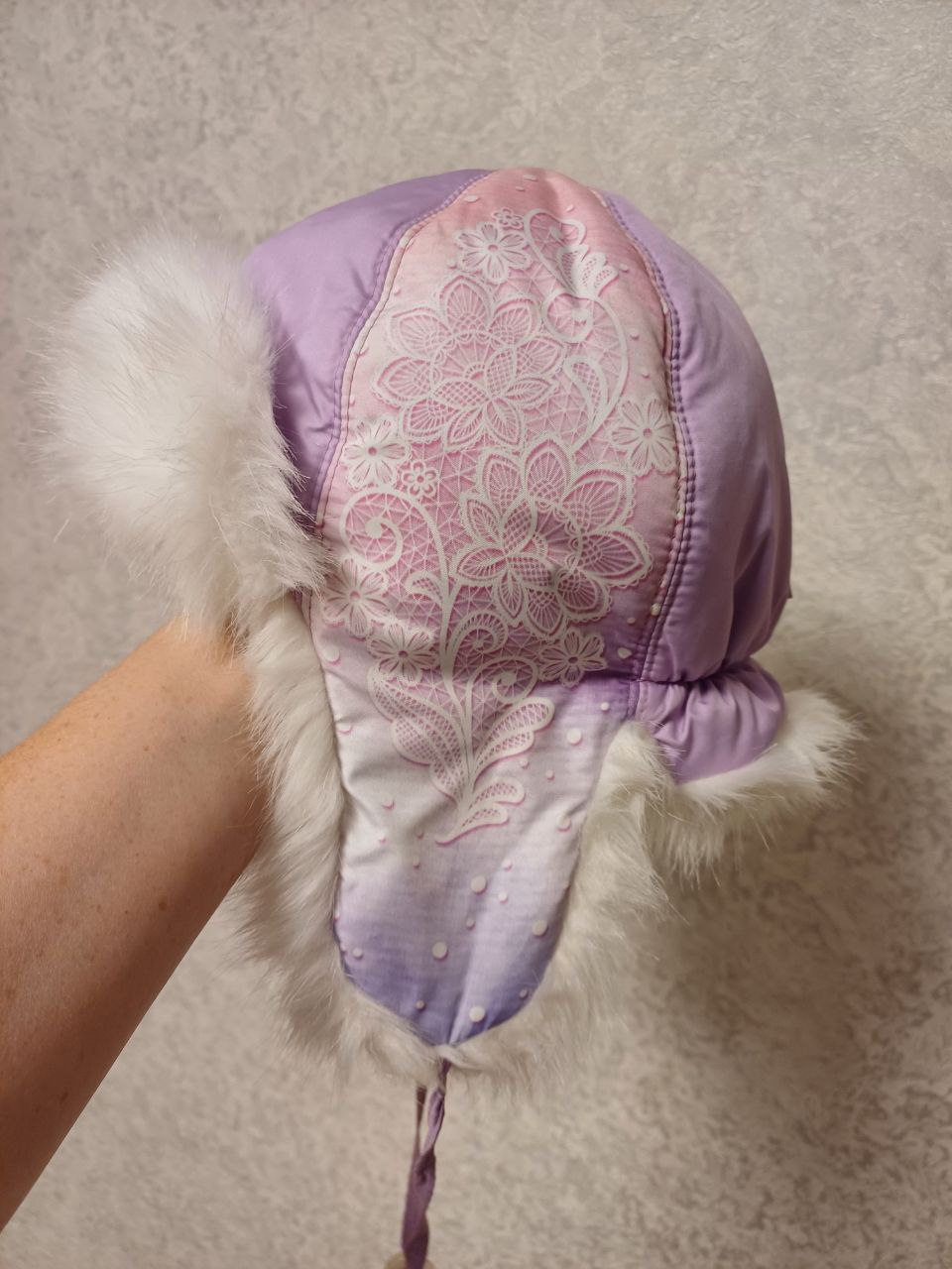 Шапочка-ушанка на девочку 3-5 лет - Одежда в Воронеж