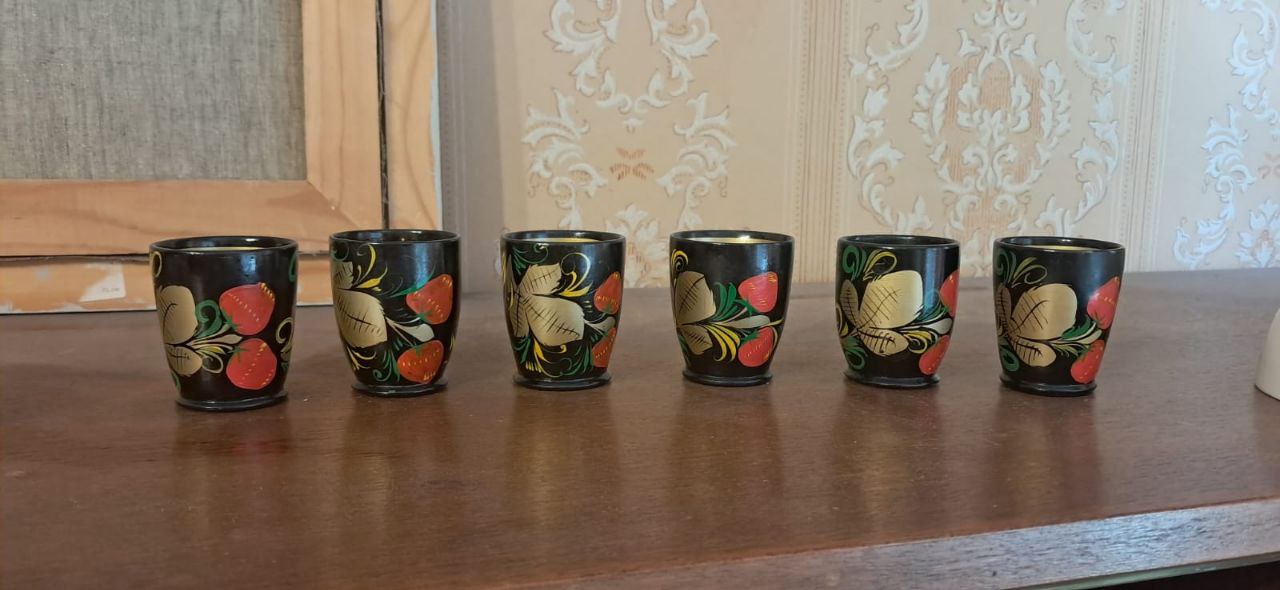 Стаканчики в стиле Хохлома - частное объявление в Химки