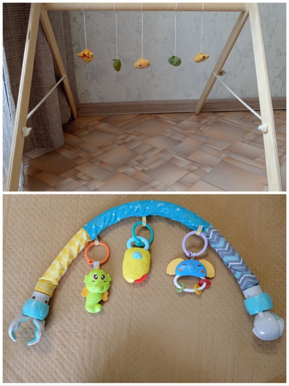 Стойка монтессори и дуга с игрушками - Товары для детей в Владивосток - фото 2