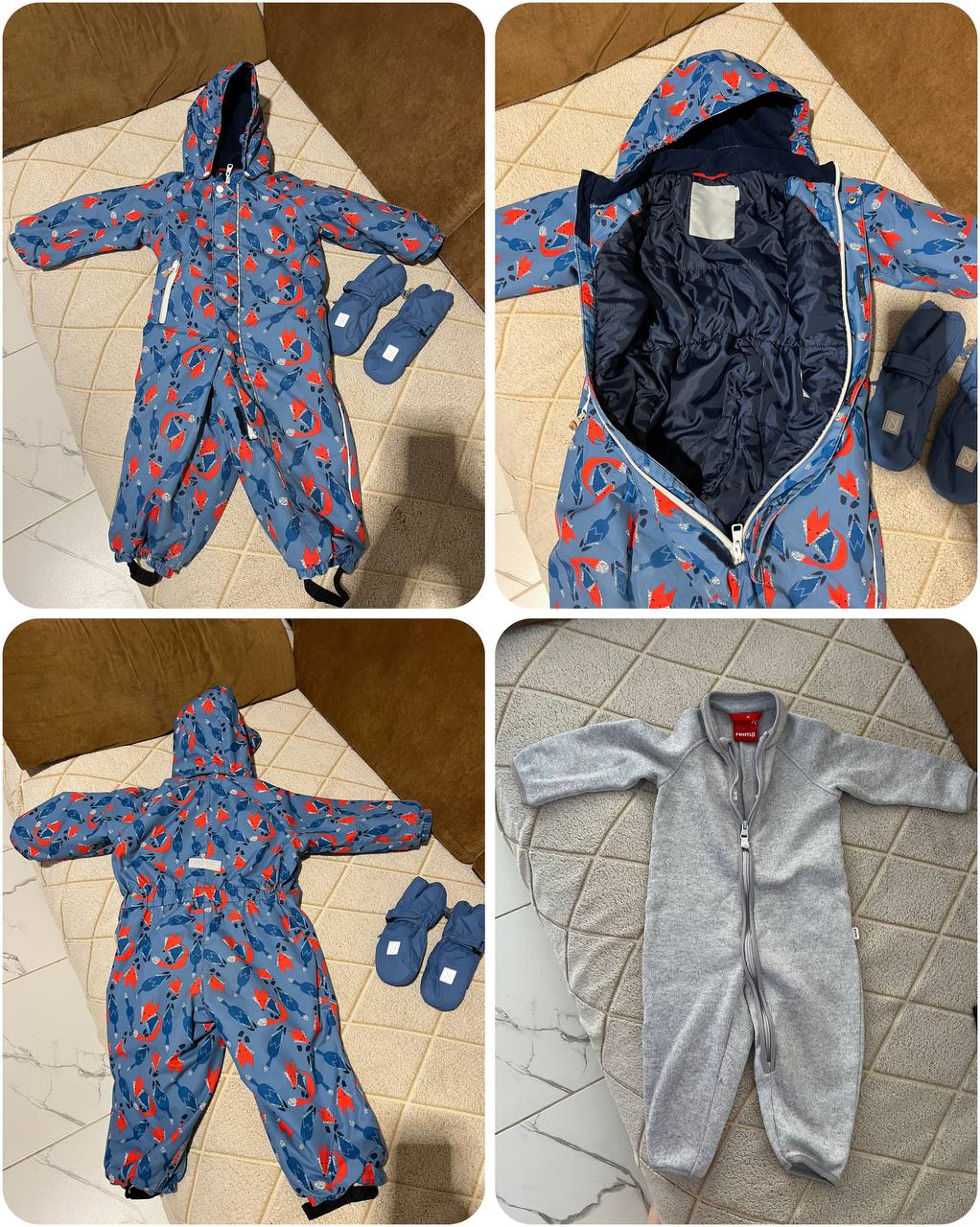 Продажа зимнего комбинезона Reima с крагами и поддевой - частное объявление в Химки