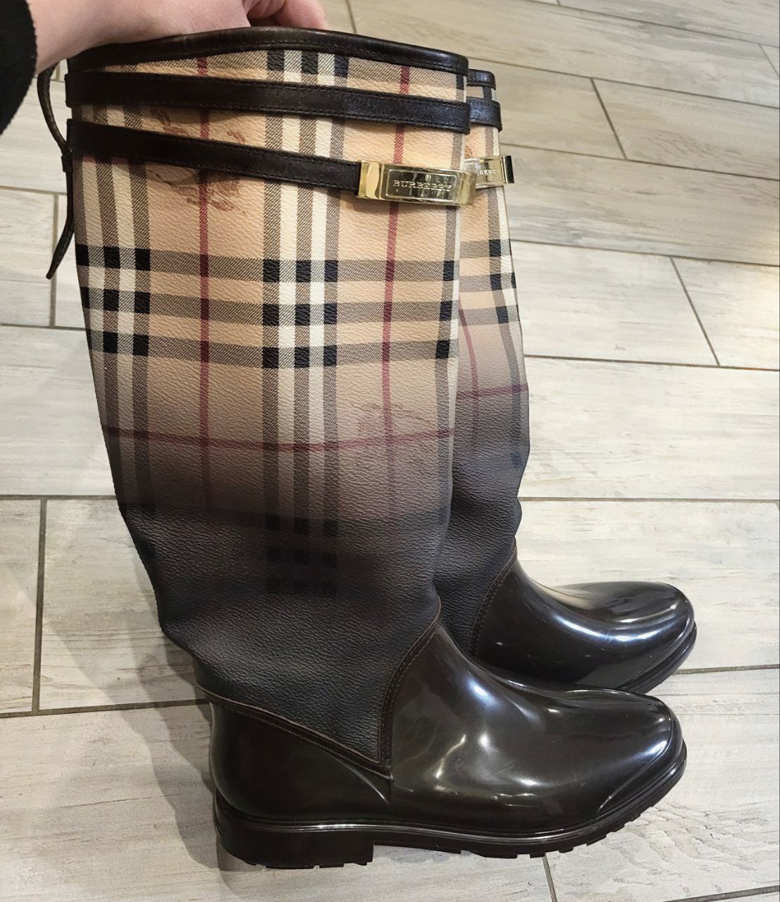 Резиновые сапоги Burberry 38 Оригинал - Одежда в Химки - фото 4