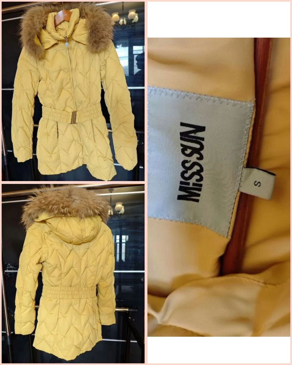 Зимний женский пуховик жёлтого цвета - частное объявление в Королёв