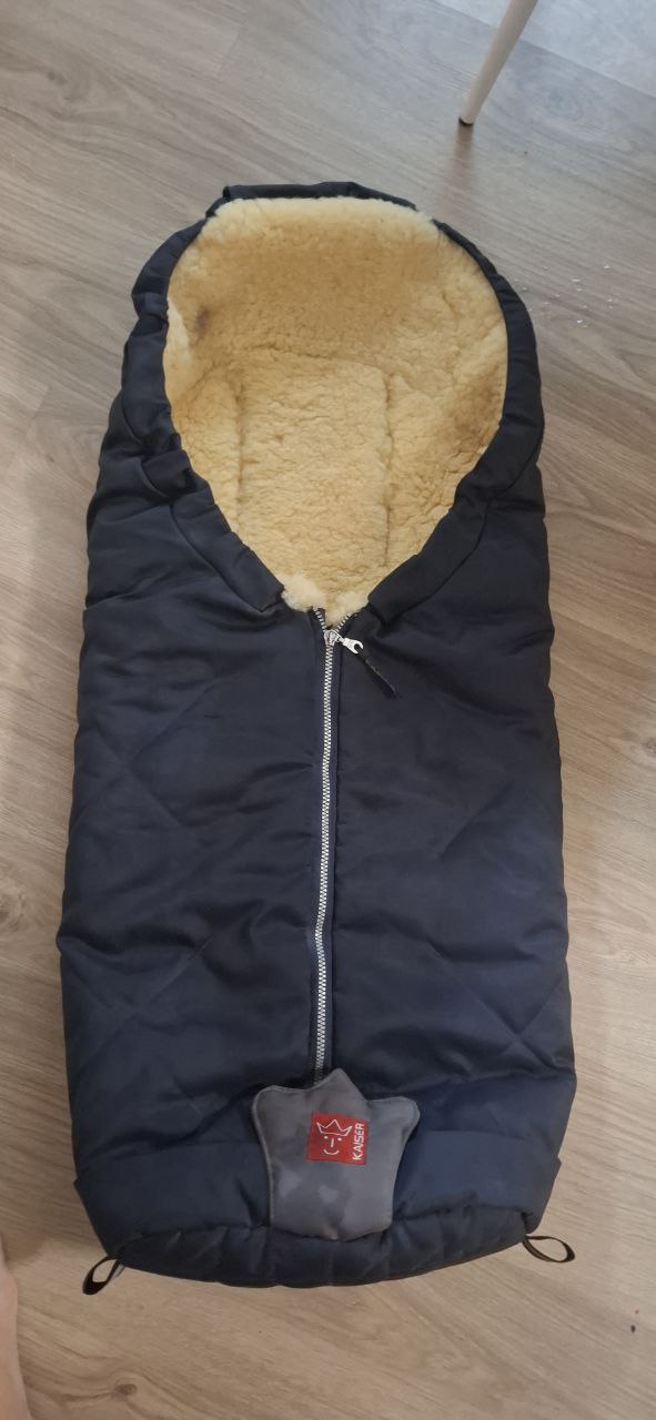 Конверт меховой Kaiser IGLU marine синий - Товары для детей в Мытищи, Королёв