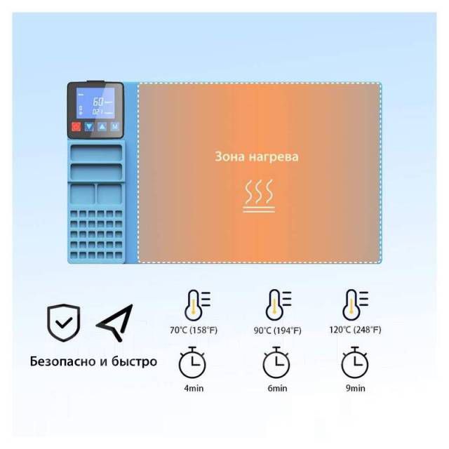 Силиконовый коврик CP300 с подогревом для разборки аппаратов - Оборудование в Кировский район - фото 2