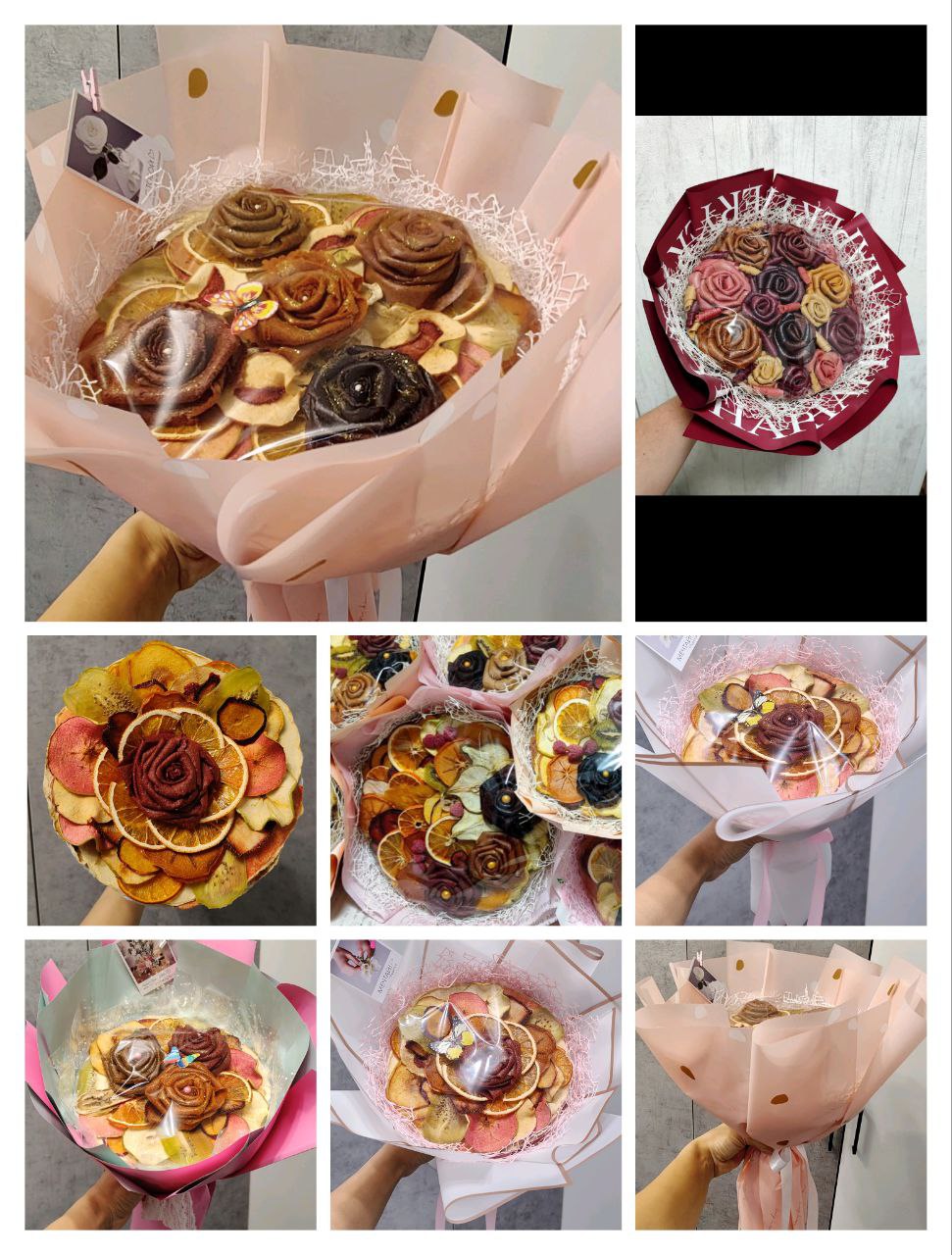 Съедобный букет из пастилы и вяленых фруктов - Хобби и отдых в Ростов-на-Дону