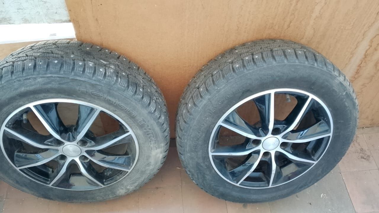 Зимние колеса 4 шт Р15 разболтовка 4х100 - Авто в Казань