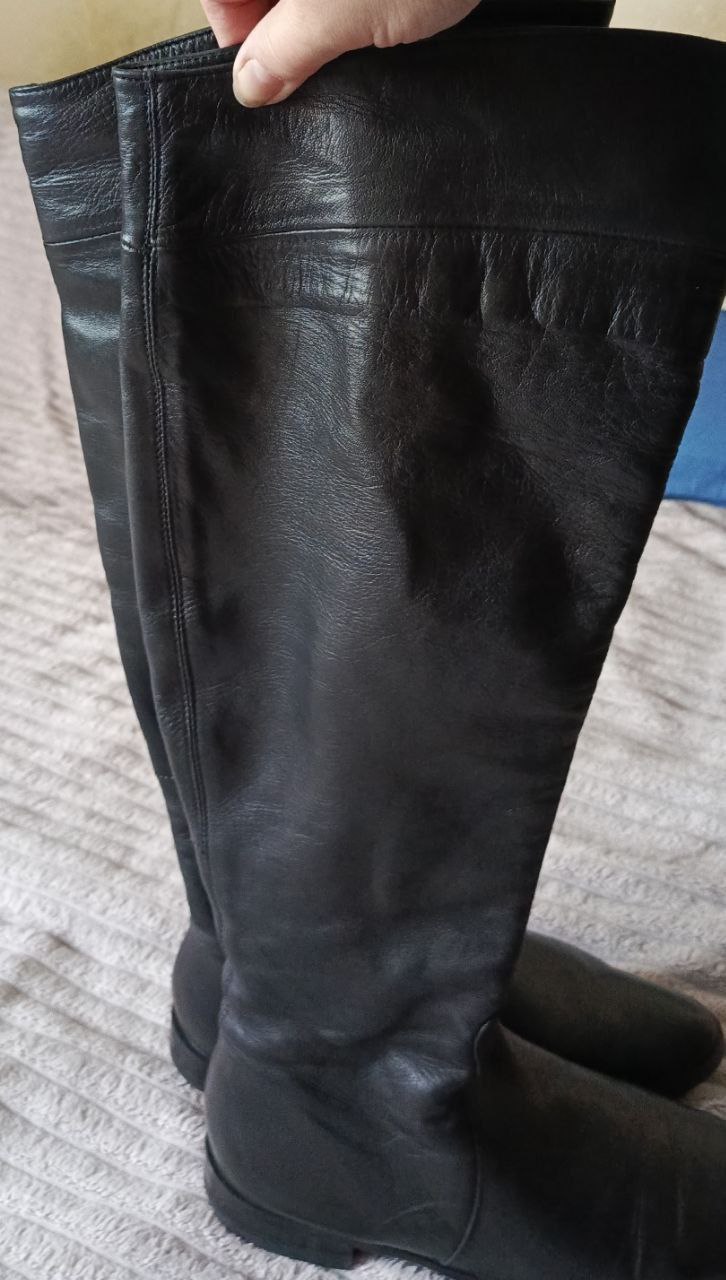 Женские сапоги высокие из натуральной кожи - Одежда в Санкт-Петербург - фото 4