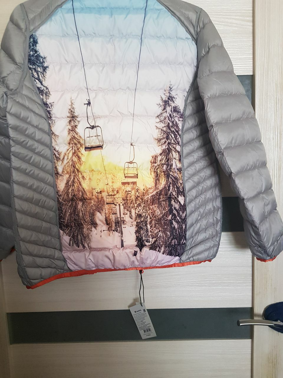 Двусторонняя куртка кирпичный/серый - Одежда в Москва - фото 3