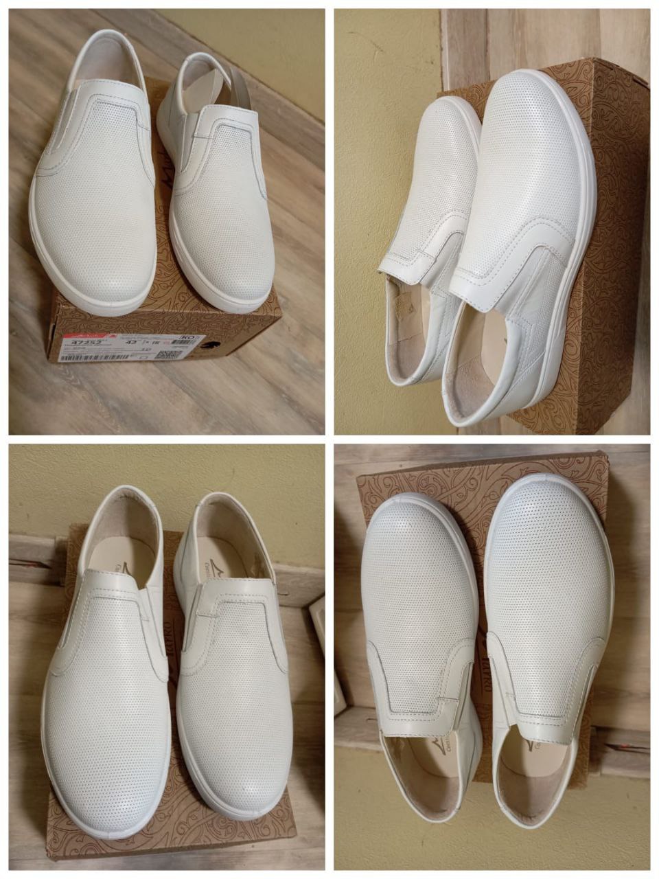 Новые кожаные мужские слипоны - Одежда в Москва