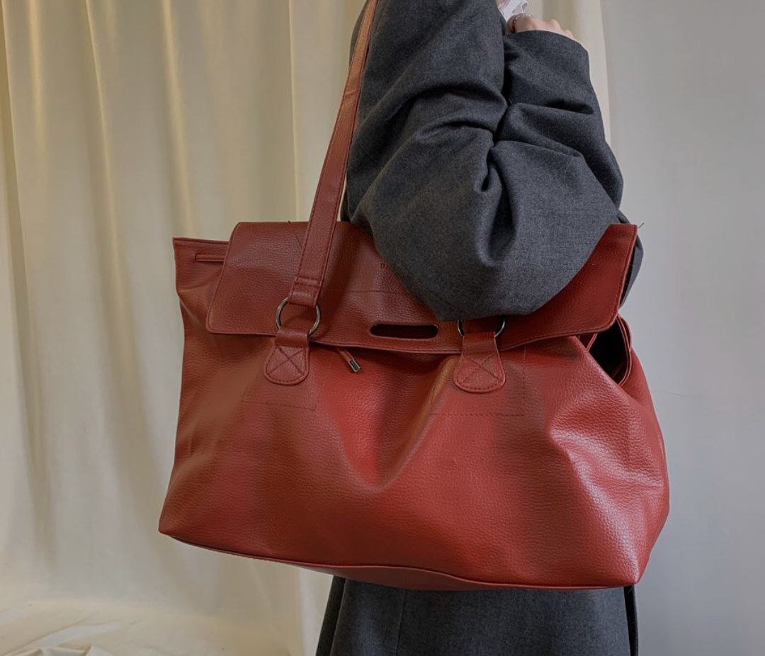 Красная сумка-шопер Daniel Hechter - Одежда в Люберцы - фото 2