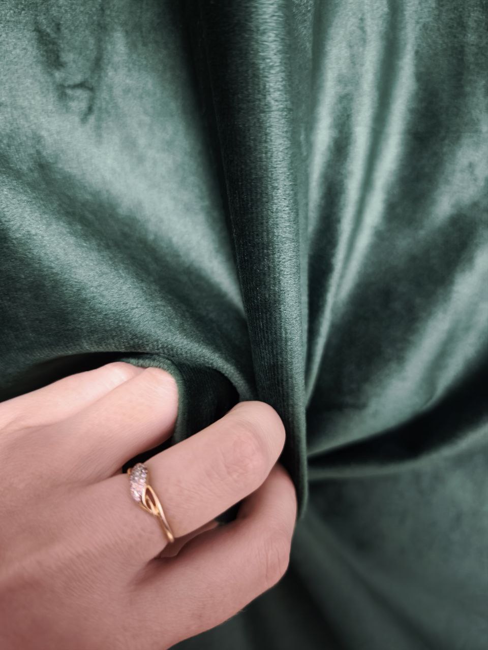 Шторы зеленые бархат 2 шт - Для дома и дачи в Воронеж