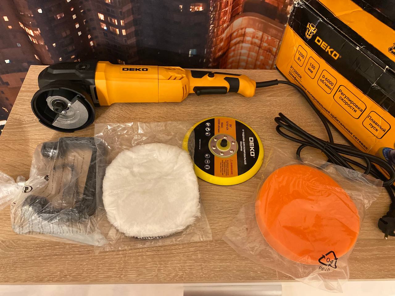 Полировальная орбитальная шлифмашинка DEKO P1200DK - Оборудование в Октябрьский