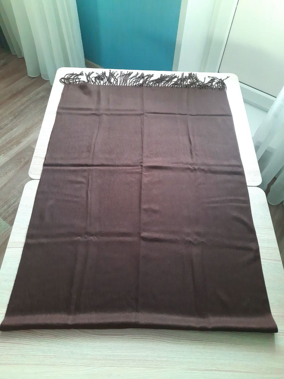 Палантин в трендовом цвете Шоколад - Одежда в Томск - фото 5