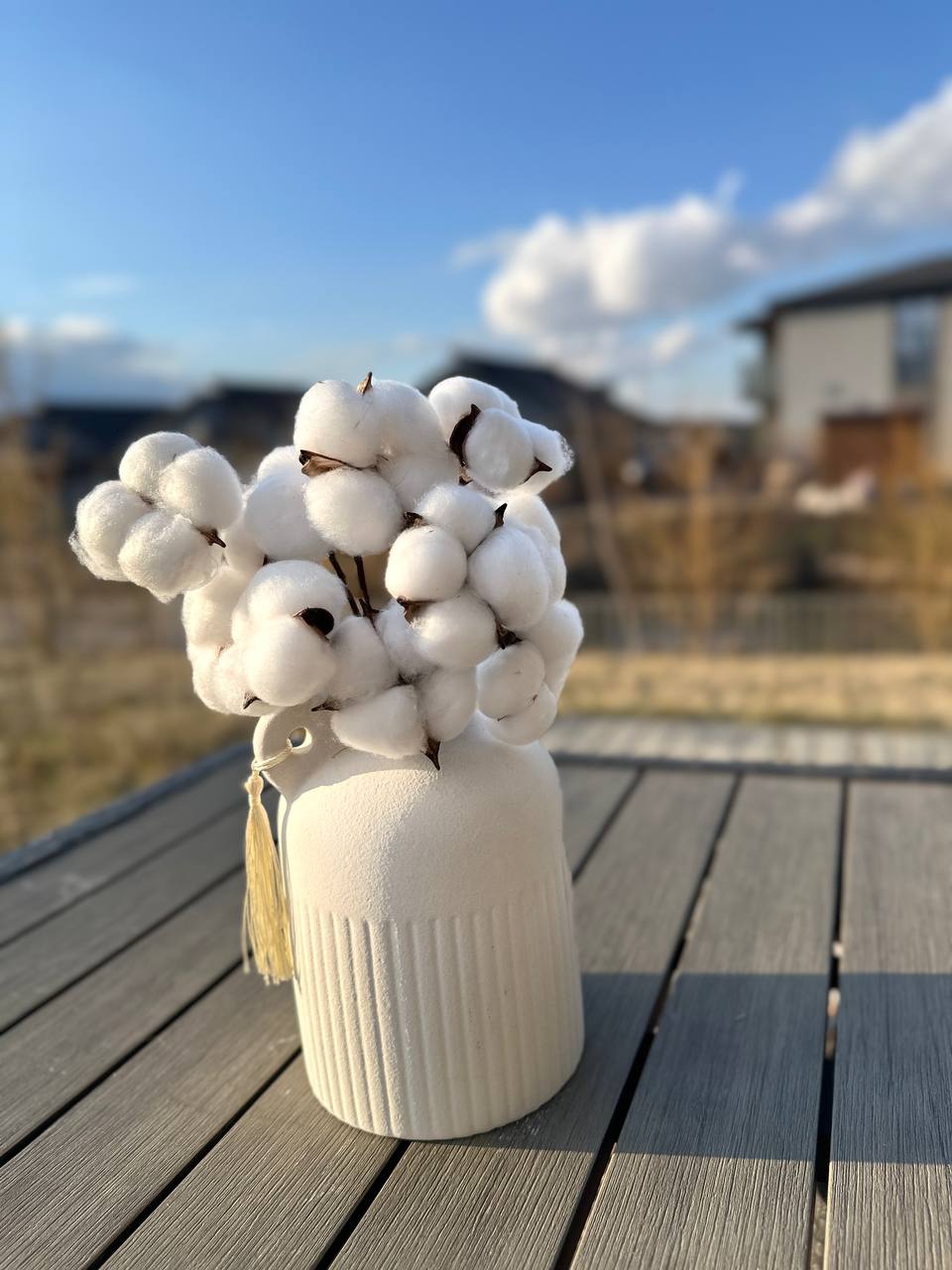 Натуральный букет из белого хлопка - частное объявление в Подольск