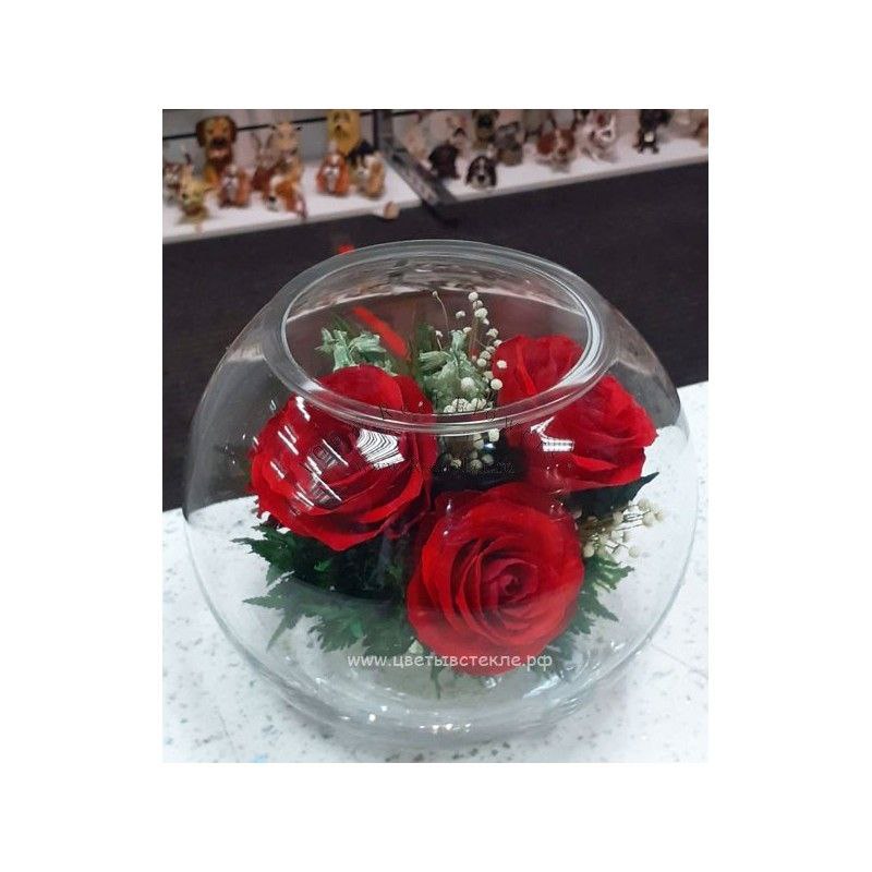 Розы в стекле — букет который не завянет ко Дню Матери - Хобби и отдых в Владивосток - фото 2