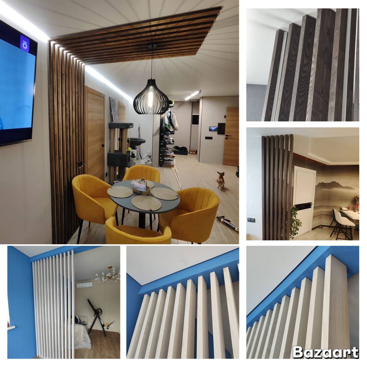 Реечные перегородки для зонирования - Услуги в Владивосток