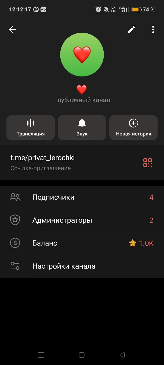 Продам тгк с 1030 звезд - частное объявление в Пермь
