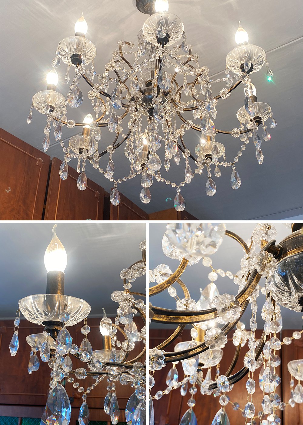 Продажа люстры Чехия хрусталь бронза 8 рожков - Для дома и дачи в Краснодар