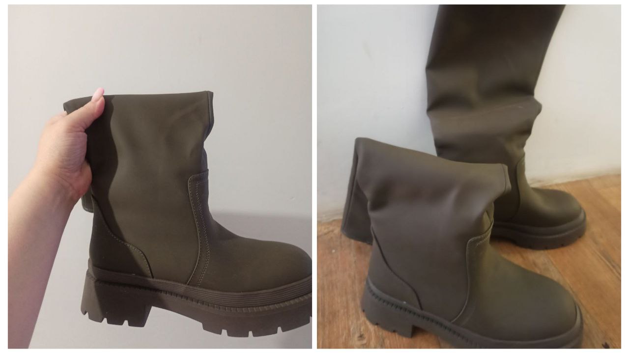 Новые ботфорты цвета хаки 37 размер - частное объявление в Иркутск