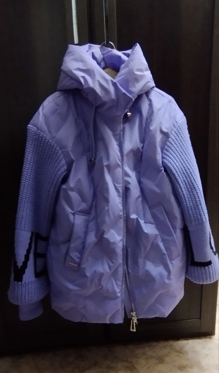 Куртка с вязаными рукавами - Одежда в Москва