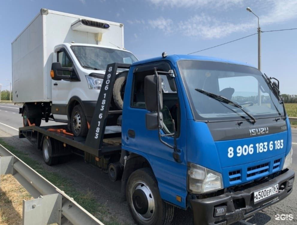 Добрый эвакуатор с ломаной платформой до 5 тонн - Услуги в Ростов-на-Дону