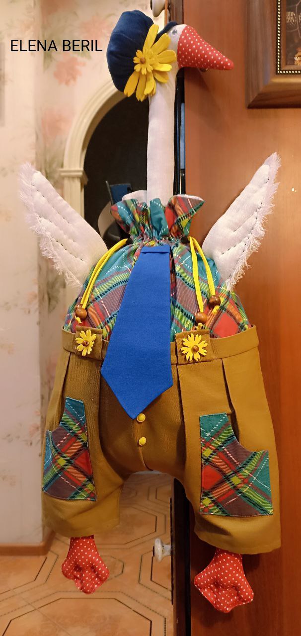 Гусь Стиляга - шарнирная кукла для интерьерного декора - Хобби и отдых в Ростов-на-Дону