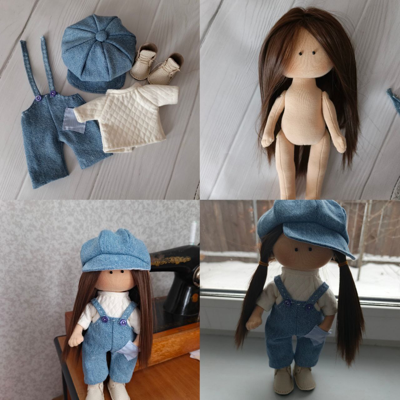 Текстильная кукла брюнетка - Хобби и отдых в Ростов-на-Дону