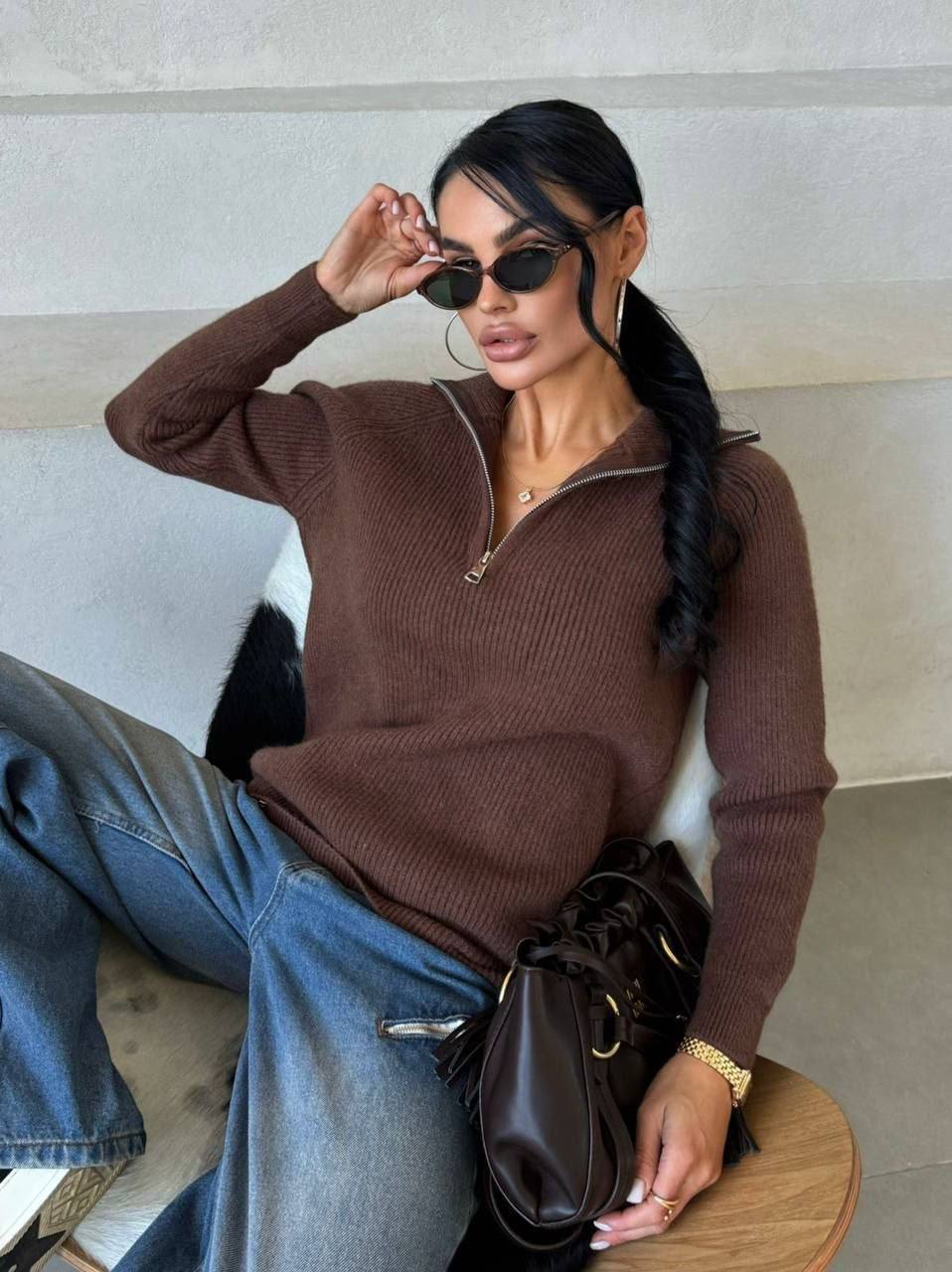 Свитер в крупную лапшу арт957 - Одежда в Ростов-на-Дону