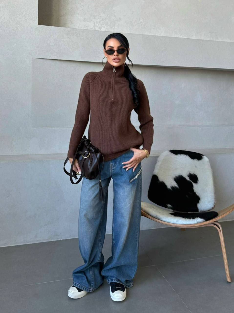 Свитер в крупную лапшу арт957 - Одежда в Ростов-на-Дону - фото 2