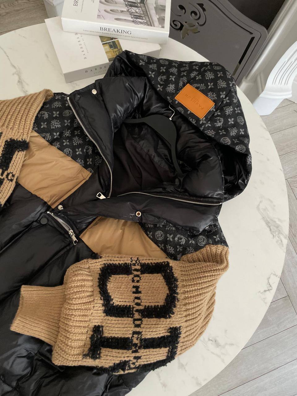 Стильная комбинированная куртка - Одежда в Ростов-на-Дону