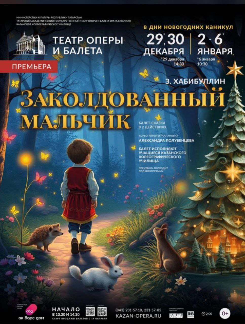 Билеты на новогодние спектакли в театр оперы и балета - Хобби и отдых в Казань