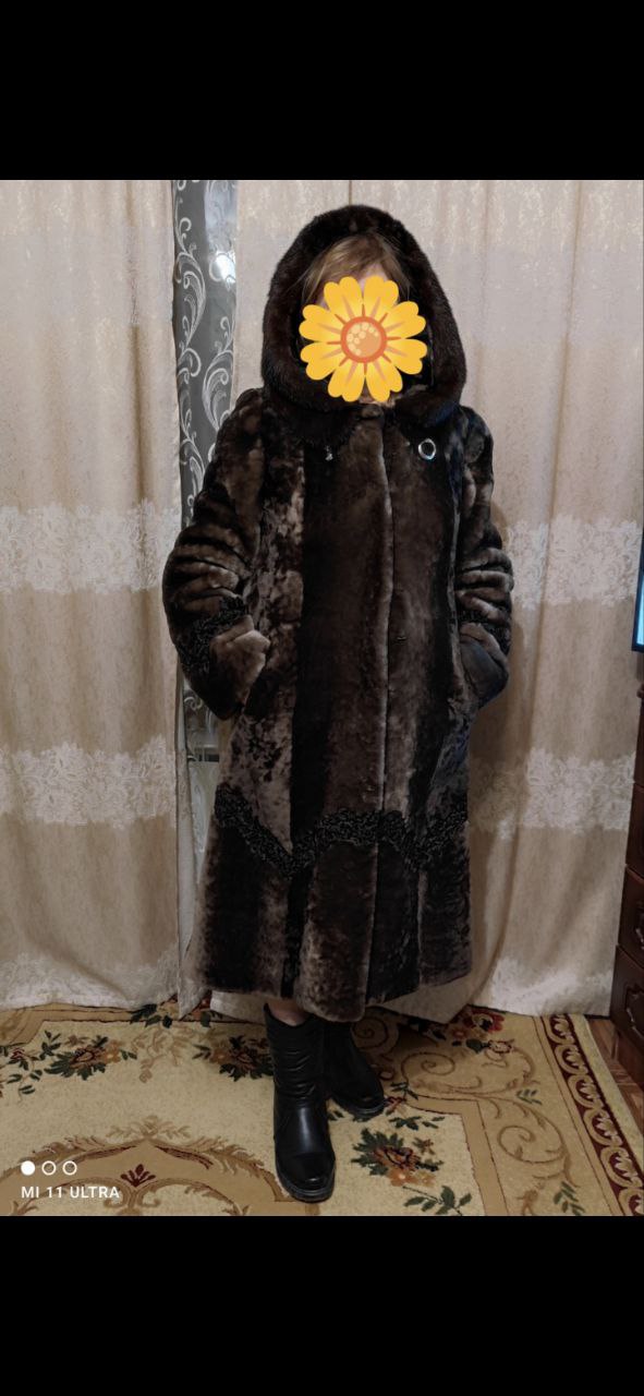 Мутоновая шуба в идеальном состоянии - Одежда в Новосибирск - фото 3