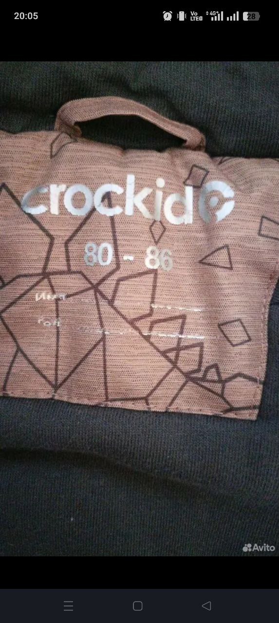 Зимний комбинезон Crockid размер 80-86 - Товары для детей в Новосибирск - фото 2