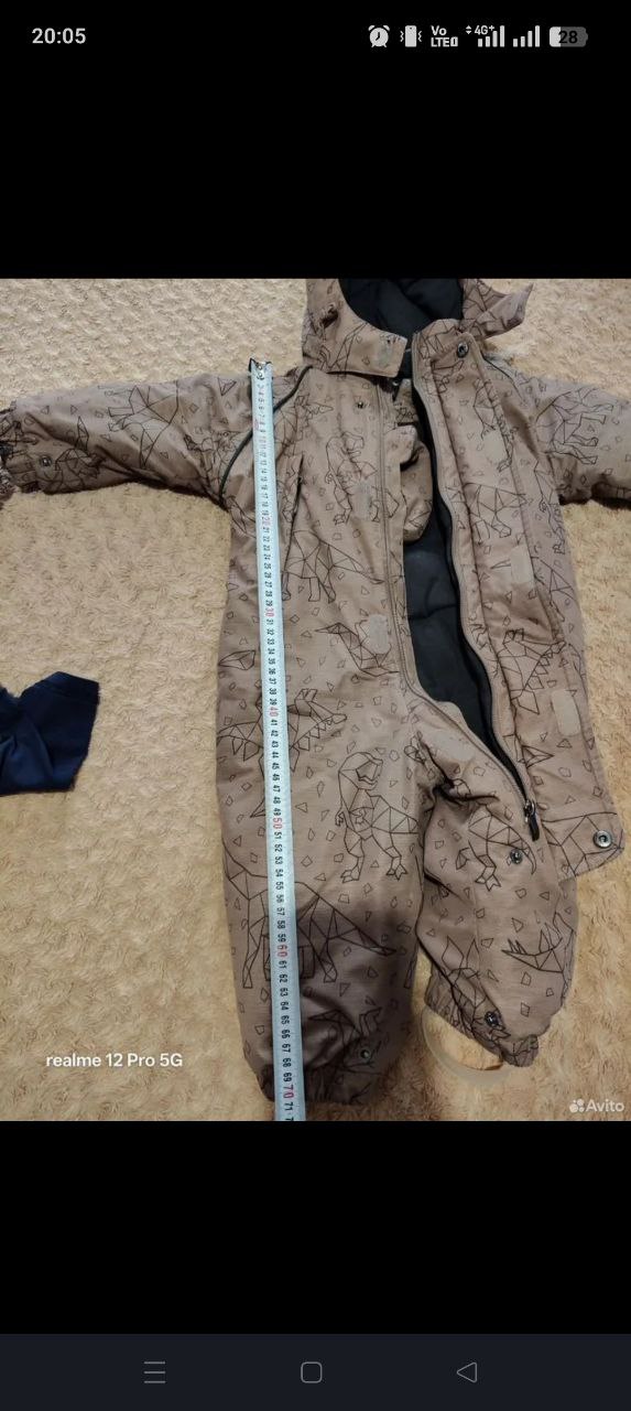 Зимний комбинезон Crockid размер 80-86 - Товары для детей в Новосибирск - фото 3