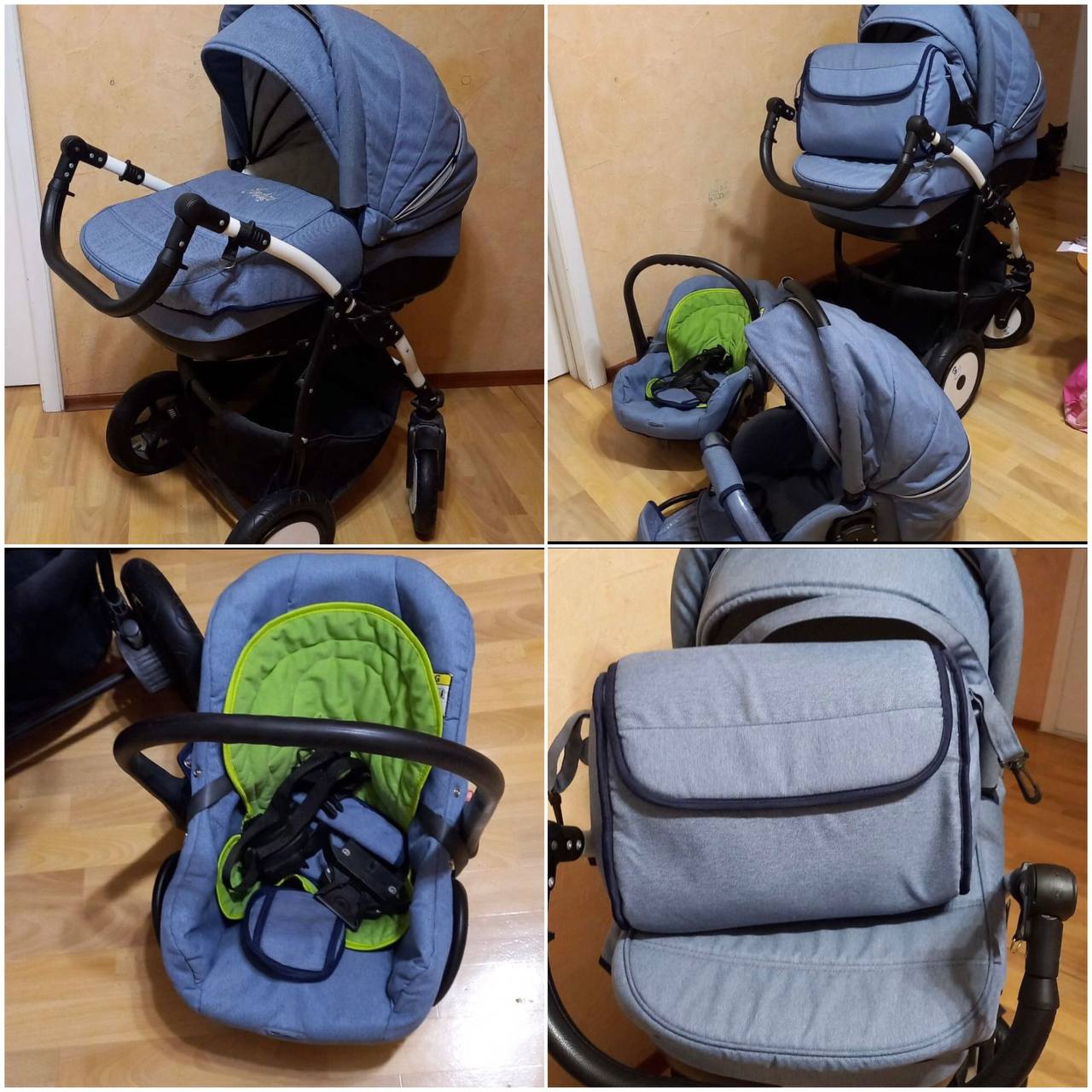 Коляска 3 в 1 с надувными колесами - Товары для детей в Томск