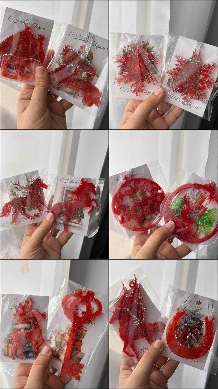 Новогодние игрушки из эпоксидной смолы - Хобби и отдых в Ставрополь - фото 2