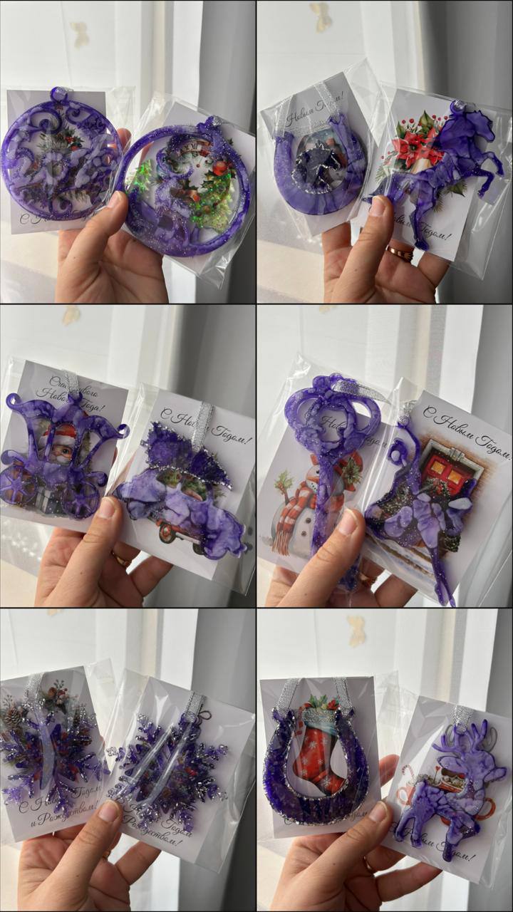 Новогодние игрушки из эпоксидной смолы - Хобби и отдых в Ставрополь - фото 3