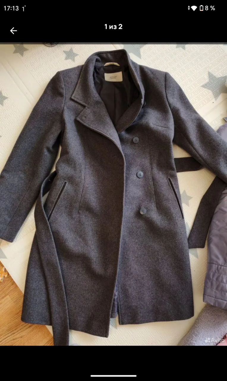 Пальто 44р шерсть - Одежда в Тюмень - фото 2