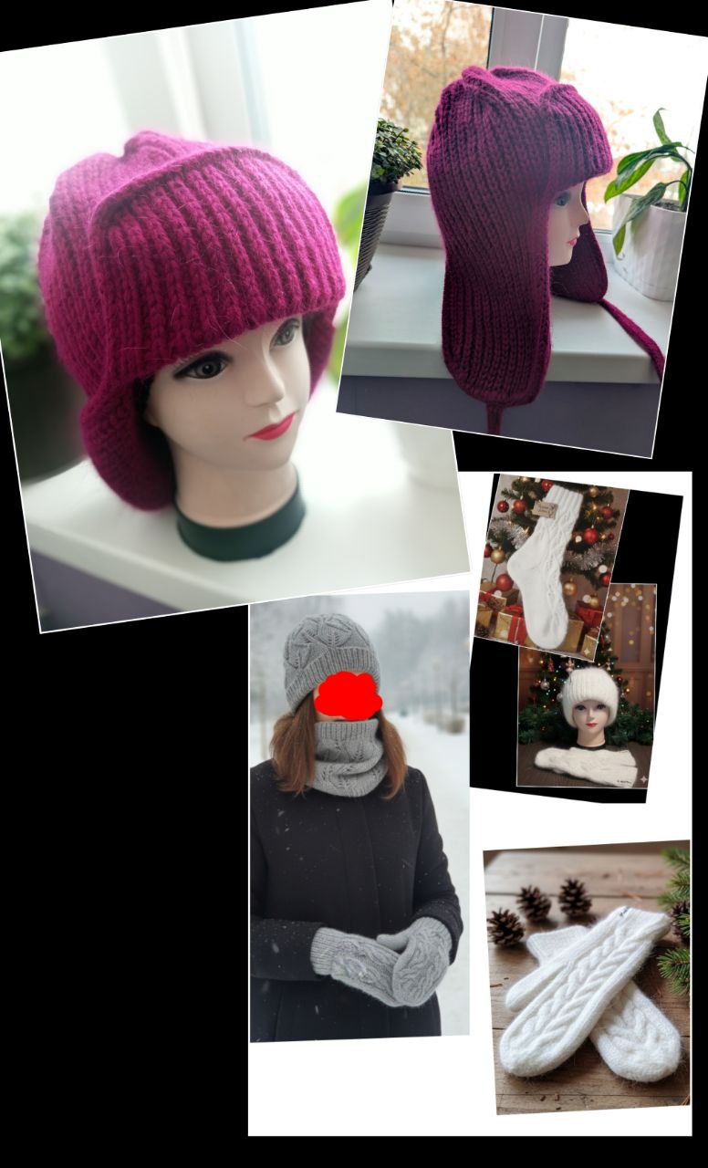 Изделия ручной работы из пряжи Пух норки - Хобби и отдых в Братск