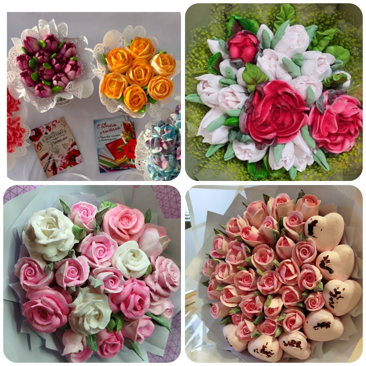 Зефирные цветы на ягодно-фруктовом пюре - Хобби и отдых в Энгельс-Саратов - фото 4