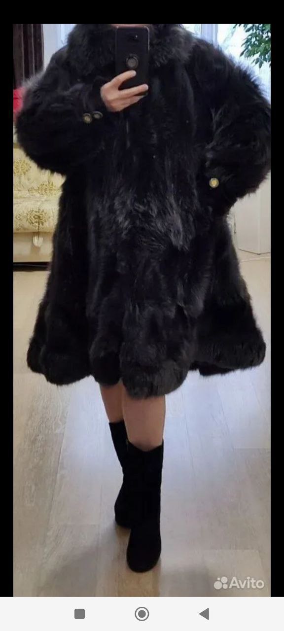 Шуба лиса натуральный мех - Одежда в Сургут