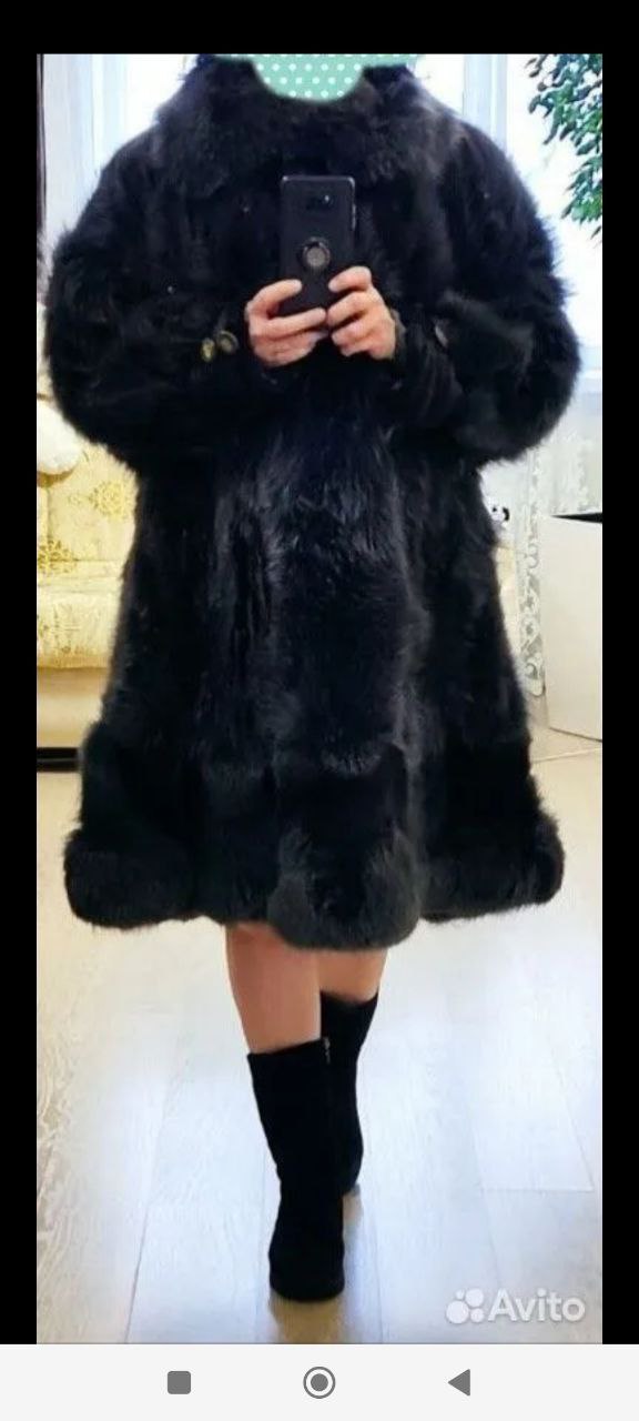Шуба лиса натуральный мех - Одежда в Сургут - фото 3