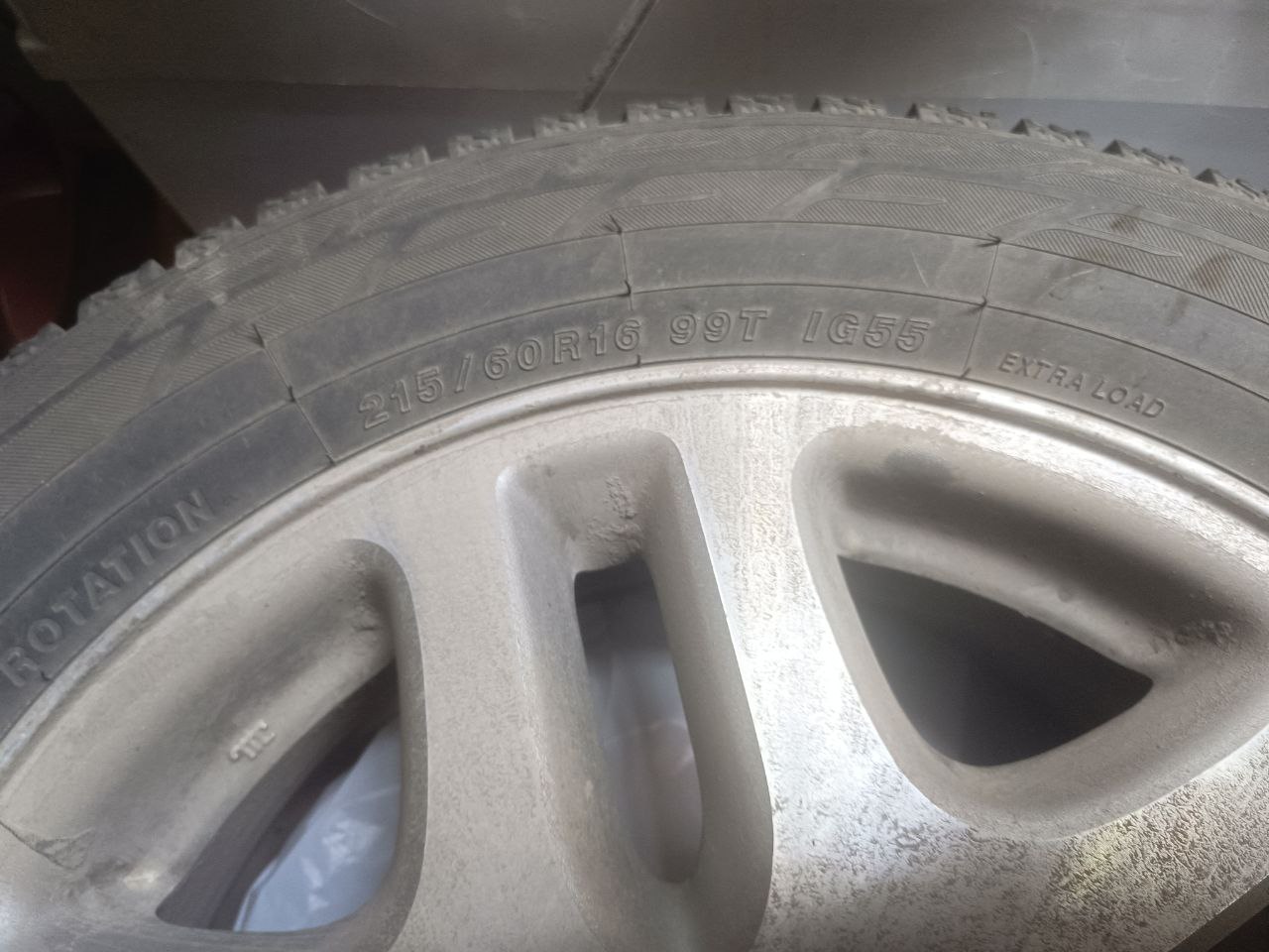 Колеса зимние с шипами б/у один сезон R16 - Авто в Уфа - фото 3