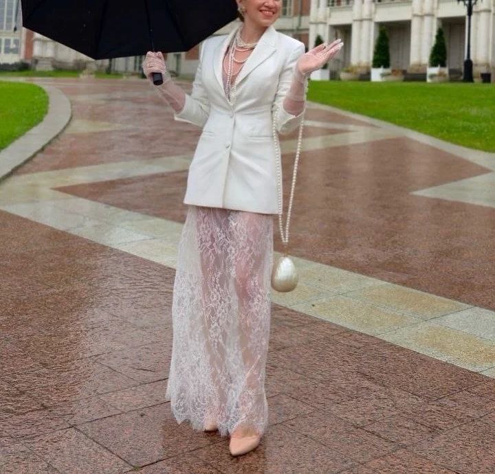 Платье новое 2 в 1 белого цвета размер М - Одежда в Чебоксары - фото 2