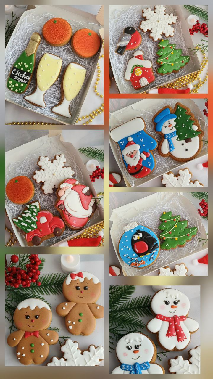 Новогодние имбирно медовые пряники ручной работы - частное объявление в Чита