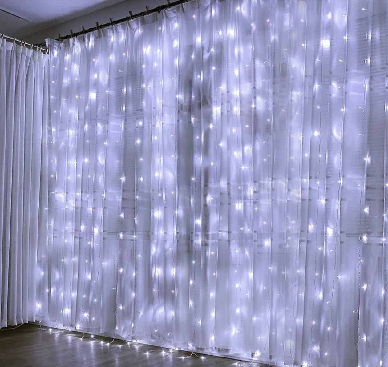 Новогодняя штора гирлянда 3x3 метра - Хобби и отдых в Красноярск - фото 3