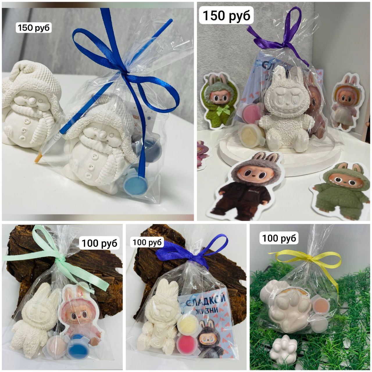 Гипсовые фигурки для раскрашивания с красками и кисточкой - частное объявление в Ульяновск